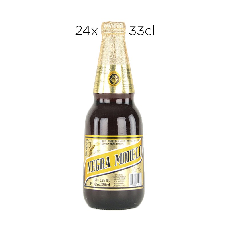 Caja 24 Tercios Cerveza Negra Modelo