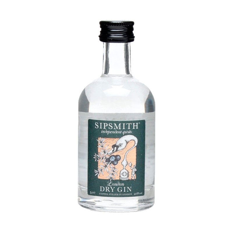 Ginebra Sipsmith London Dry Gin Miniatura 5CL.