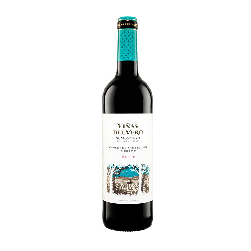 Vino Tinto Viñas del Vero Merlot-Cabernet Sauvignon Roble