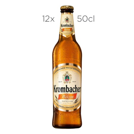 Cerveza Krombacher Weizen 50cl. caja de 12 botellas