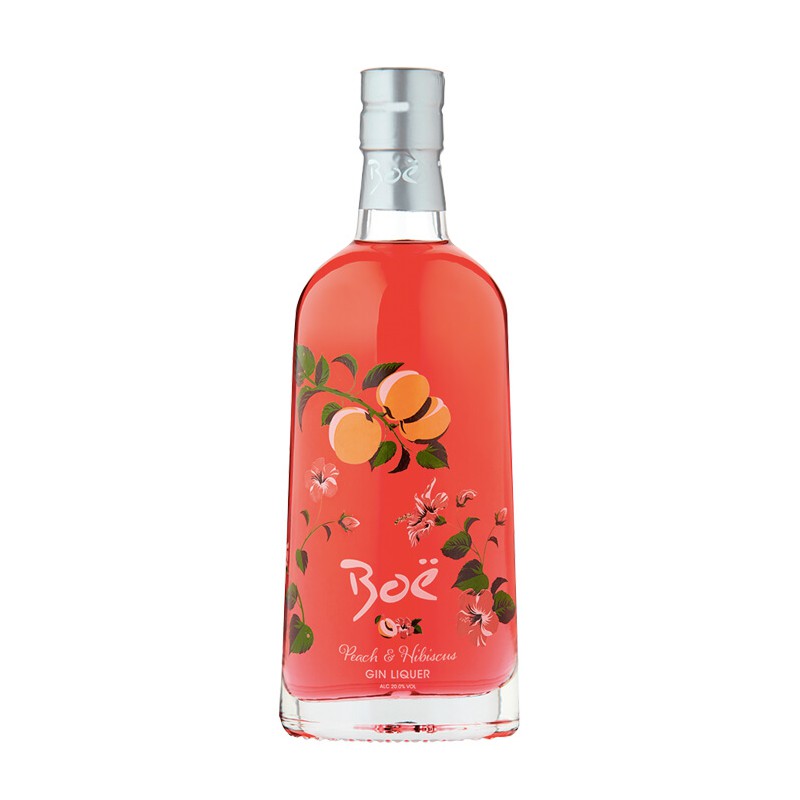 Ginebra Boe Peach & Hibiscus Gin Liquer