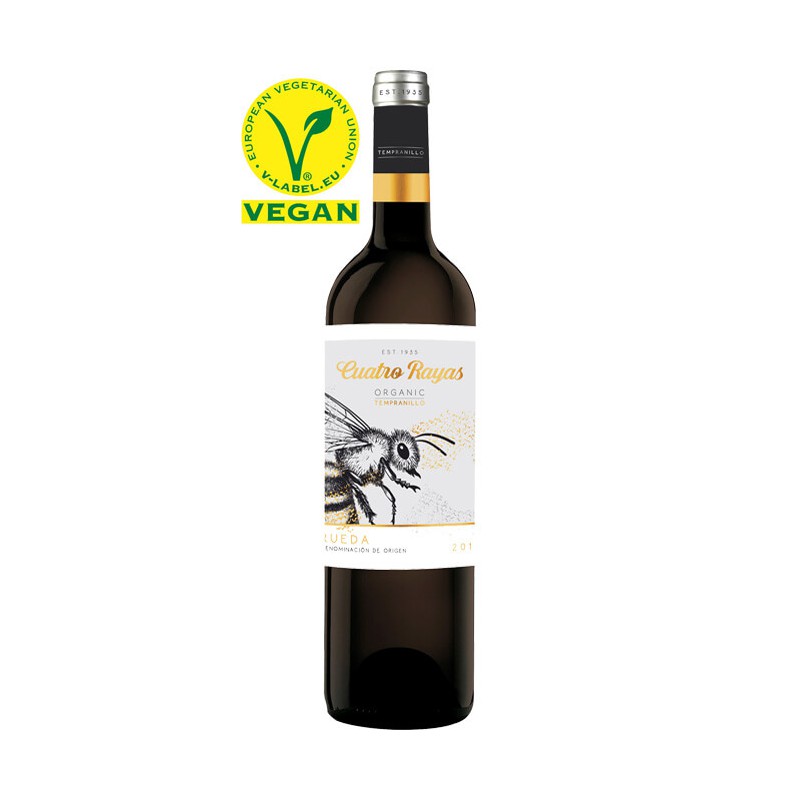 Vino Tinto Cuatro Rayas Tempranillo Ecológico Vegano