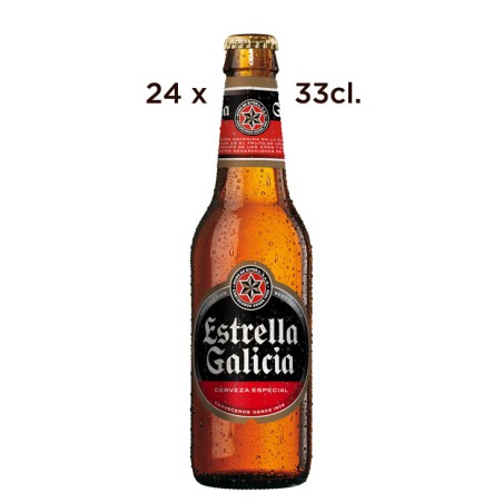 Cerveza Estrella Galicia.. Caja de 24 Tercios