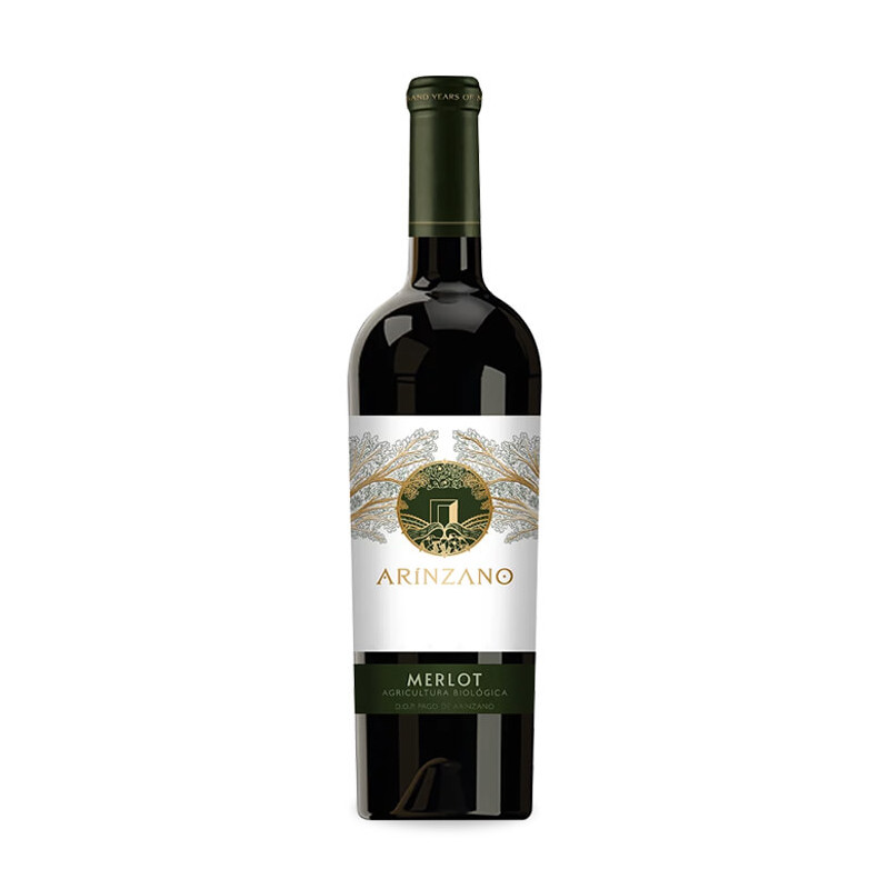 Vino Tinto Arínzano Merlot Biológico