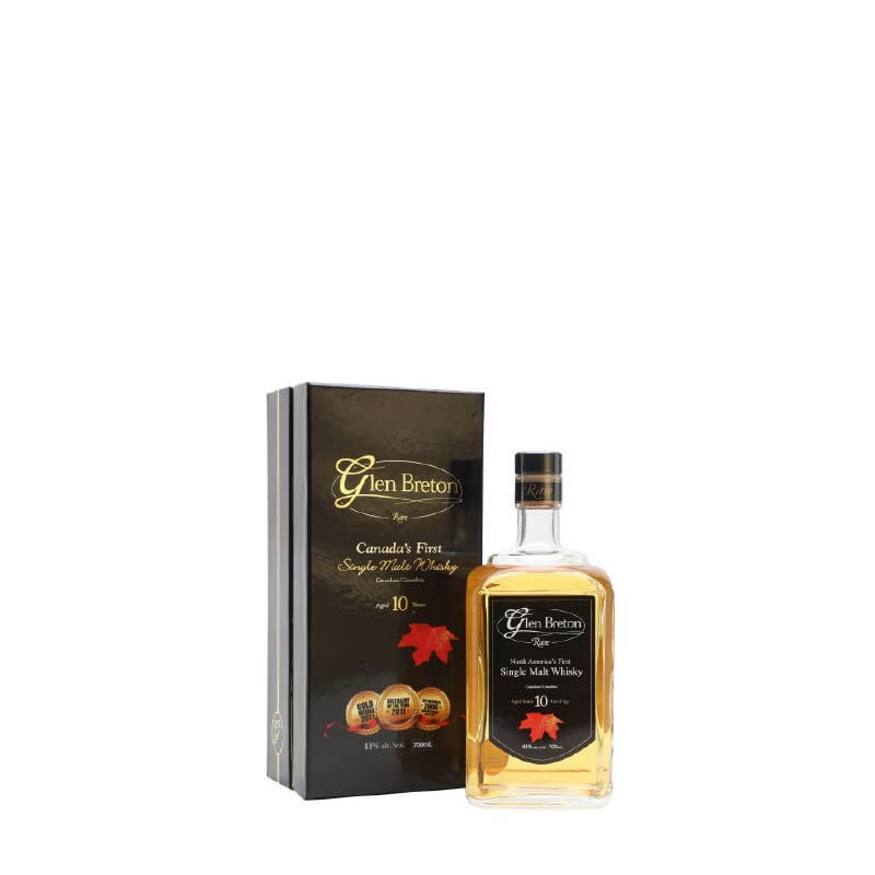 Whisky Glen Breton Rare 10 Años +Estuche de 70cl