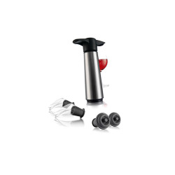 Bomba de Vacío Acero Inox + Tapón + Escanciador