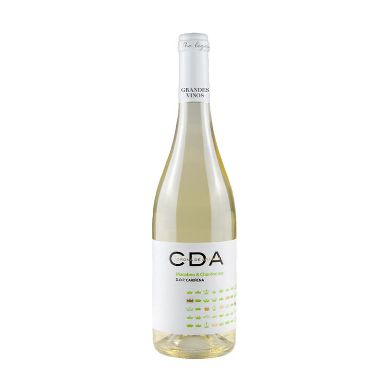 Vino Blanco CDA Corona de Aragón Macabeo y Chardonnay