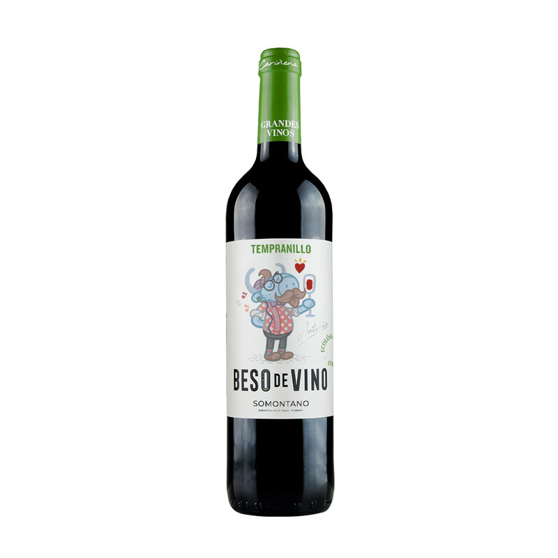 Vino Tinto Beso de Vino Tempranillo Ecológico