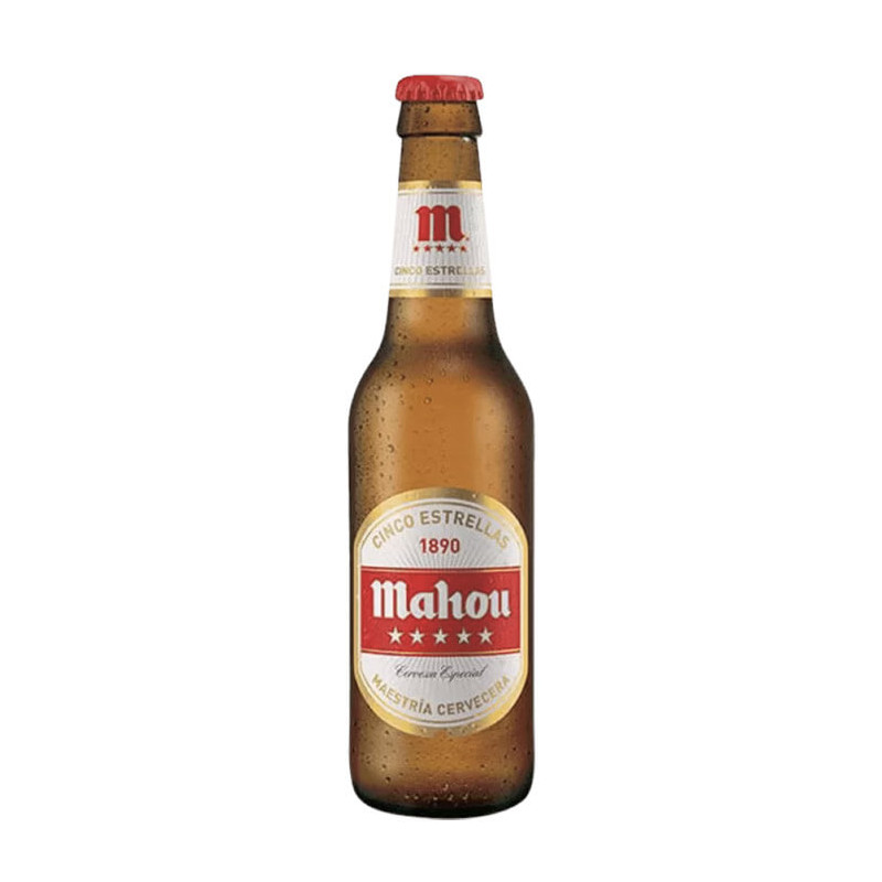 Cerveza Mahou 5 Estrellas Tercio de 33cl