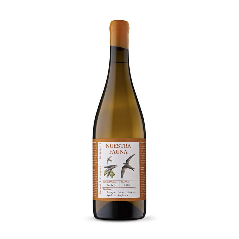 Vino Blanco Nuestra Fauna Verdejo Natural en Tinaja