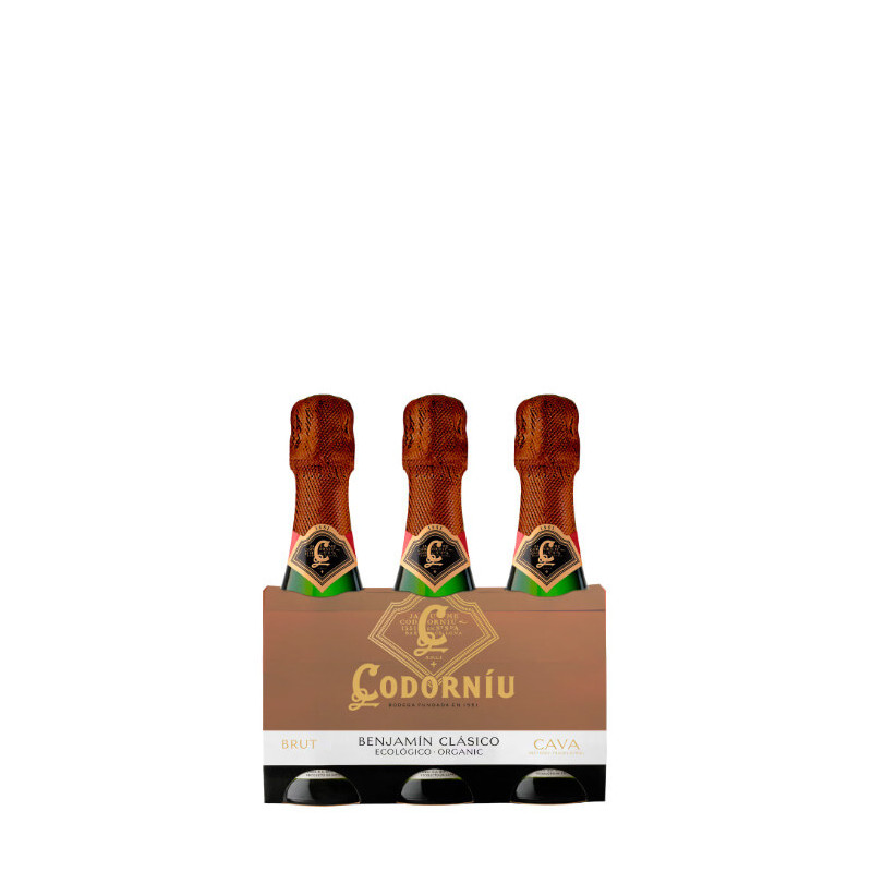 Cava Codorníu Clásico Seco Eco Tripack 20cl